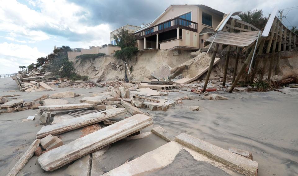 The damage from Tropical Storm Nicole in Wilbur-by-the-Sea on Friday, Nov. 11, 2022.