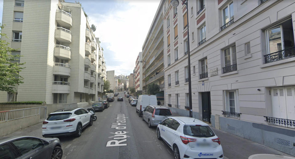 The street in Paris where Lola's body was found inside a suitcase.