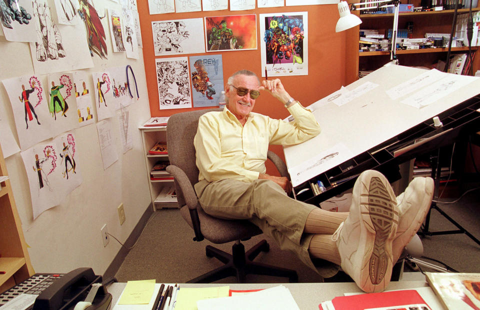 Stan Lee in his studio.