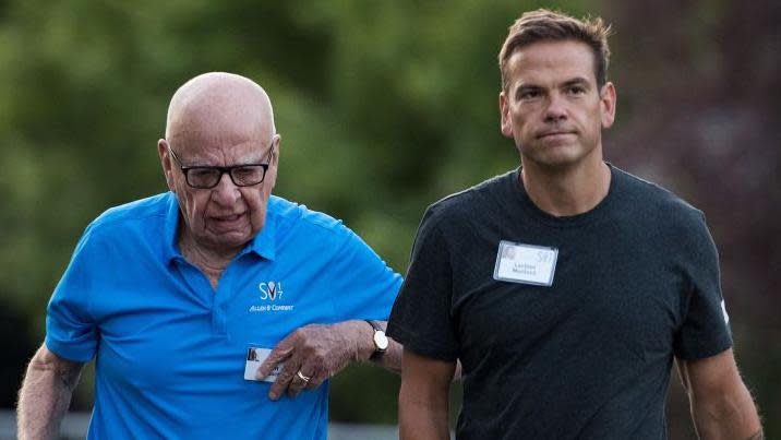 Rupert y Lachlan Murdoch