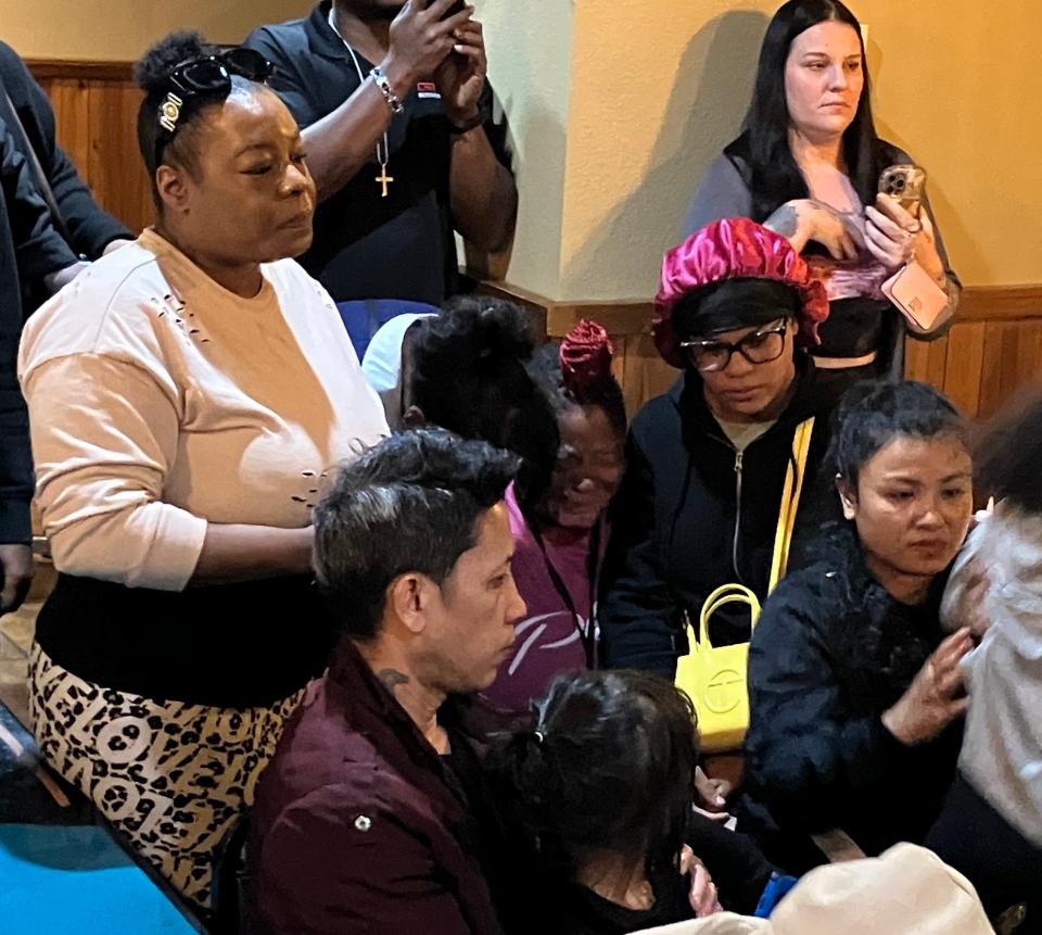 Friends and family of the late Chaviz Nguyen spoke Wednesday night at Mimi's Soulfood, a day after the 26-year-old man's shooting death in downtown Springfield.