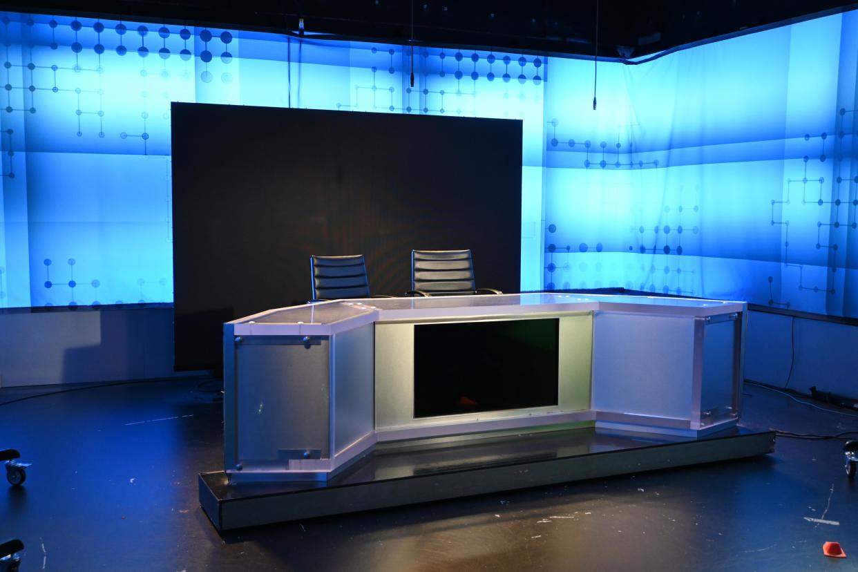 A look inside a media lab at Ithaca College's Roy H. Park School of communications' Park Hall. Oct. 18, 2023.