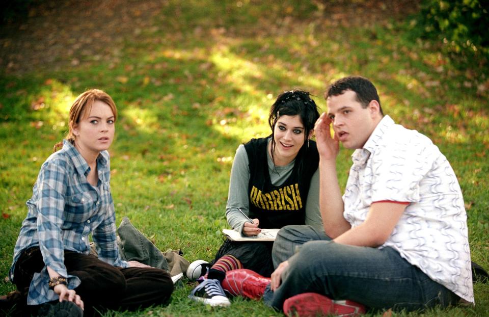 <h1 class="title">MEAN GIRLS, Lindsay Lohan, Lizzy Caplan, Daniel Franzese, 2004, (c) Paramount/courtesy Everett Colle</h1><cite class="credit">Courtesy Everett Collection</cite>