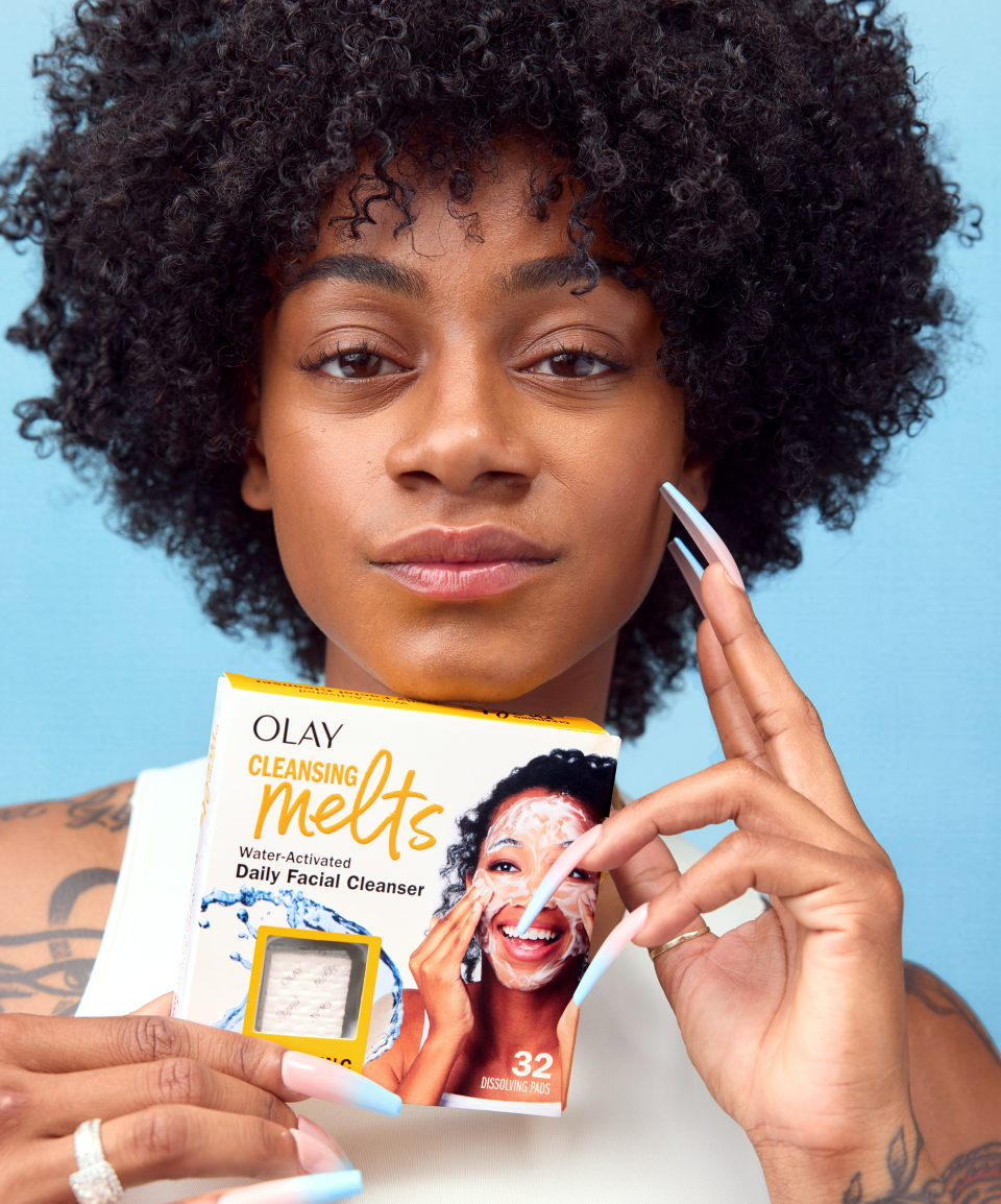 Sha'Carri Richardson x Olay Cleansing Melts.