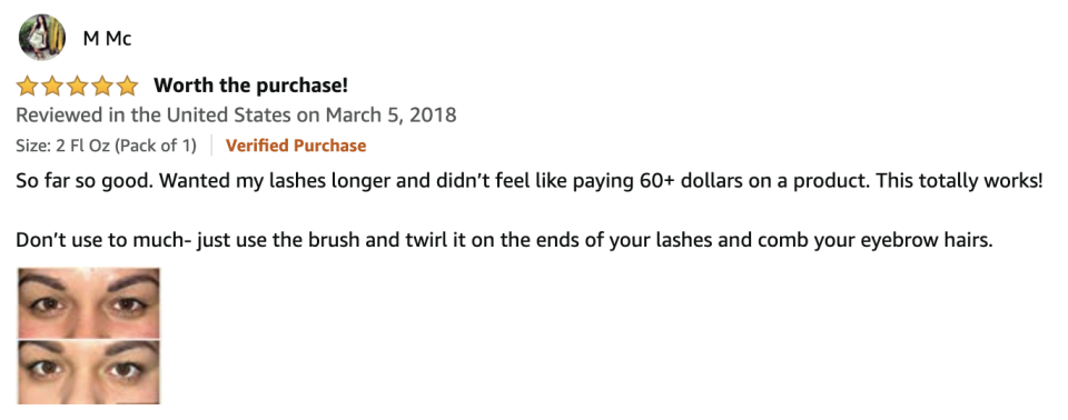 Amazon customer review