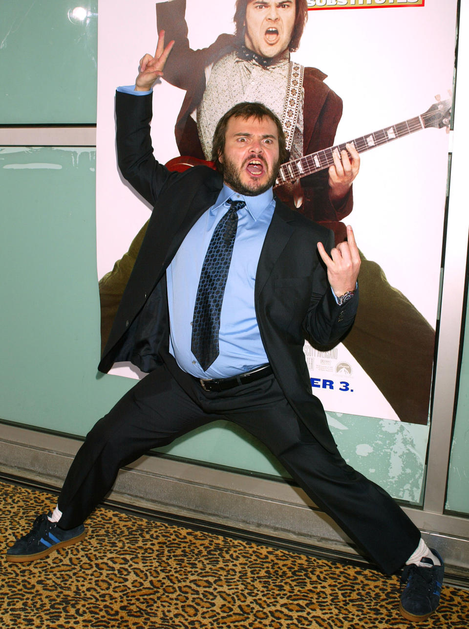 Jack Black during "School of Rock" Premiere - Arrivals at Cinerama Dome in Hollywood, California, United States. (Photo by Jeffrey Mayer/WireImage)