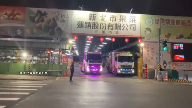 擾民載菜車常來三重果菜市場送貨。（圖／翻攝自社會事新聞影音）