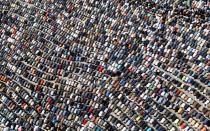 FILE PHOTO: Anti-government protesters take part in Friday prayers at Tahrir Square in Cairo