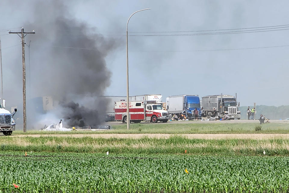 加拿大當局表示，位於中部的曼尼托巴省（Manitoba）15日發生車禍，造成至少15人死亡。（法新社）