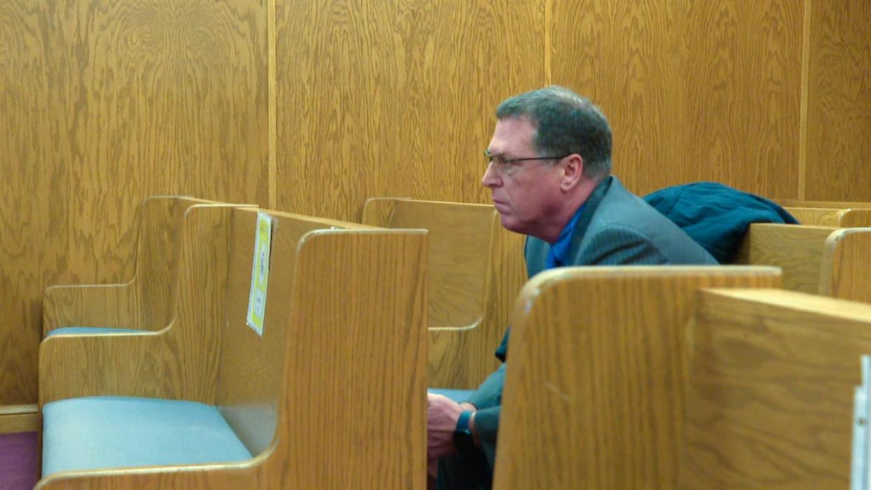 Dr. Louis Bourget is seen in Gander Supreme Court on Feb. 2, 2024. (Troy Turner/CBC - image credit)