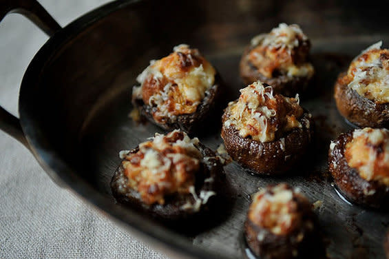 Creamy Sausage-Stuffed Mushrooms