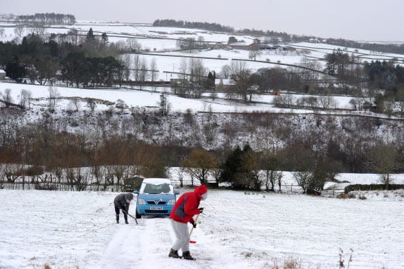 Winter weather Jan 14th 2015 northumberland