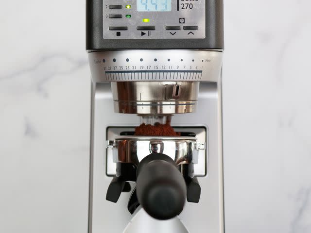 <p>Serious Eats / Jesse Raub</p> The precision grind adjustment of the Baratza Sette 270 makes it our favorite espresso grinder.