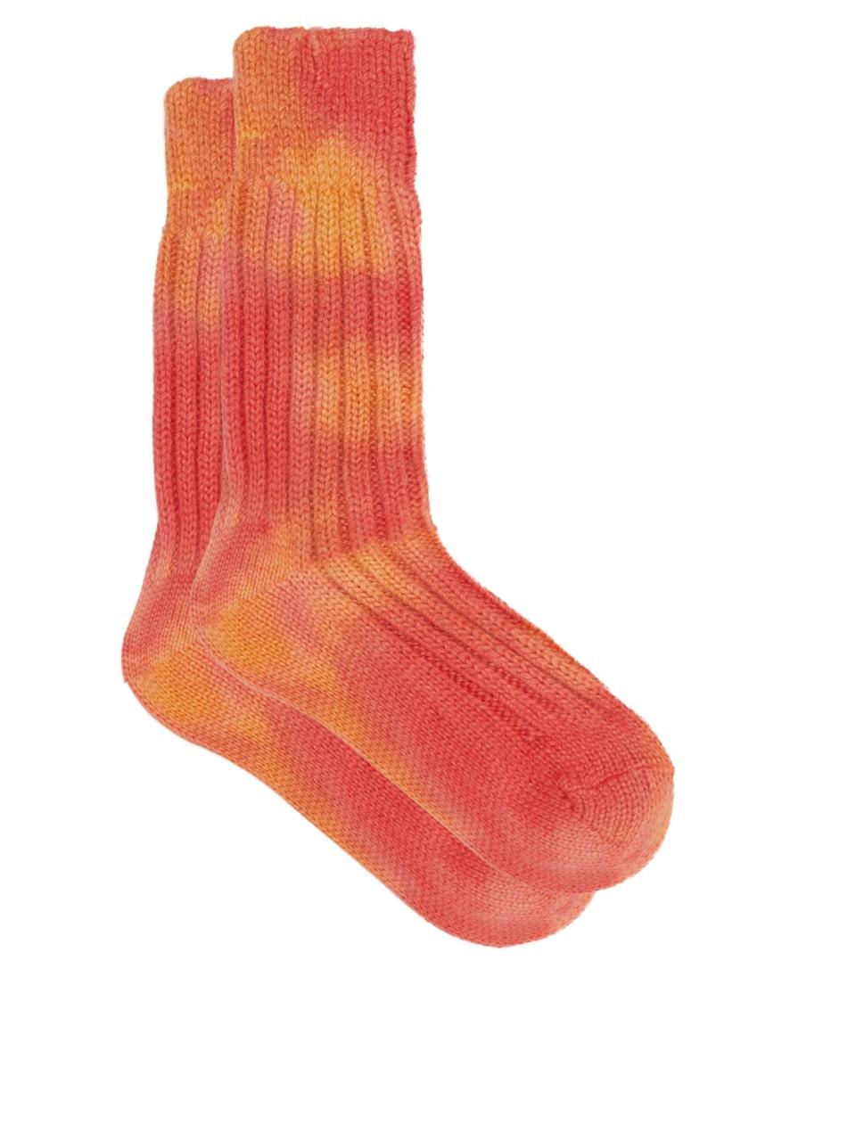 28 Unisex Valentine's Day Gifts: The Elder Statesman Yosemite tie-dye cashmere Socks