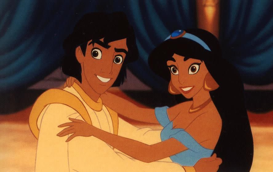 Princess Jasmine has no fingernails in this scene. Photo: Disney