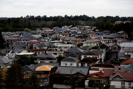 Houses are pictured in Sennari district in Sakura, Chiba Prefecture, Japan, November 7, 2018. Picture taken November 7, 2018. REUTERS/Kim Kyung-Hoon