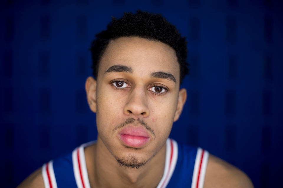 Philadelphia 76ers rookie Zhaire Smith underwent surgery after an allergic reaction on Wednesday. (Getty Images)