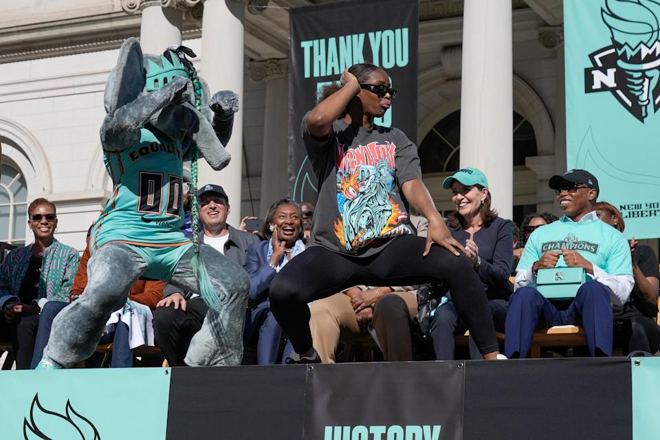New York Liberty basketball team honored with tickertape parade in