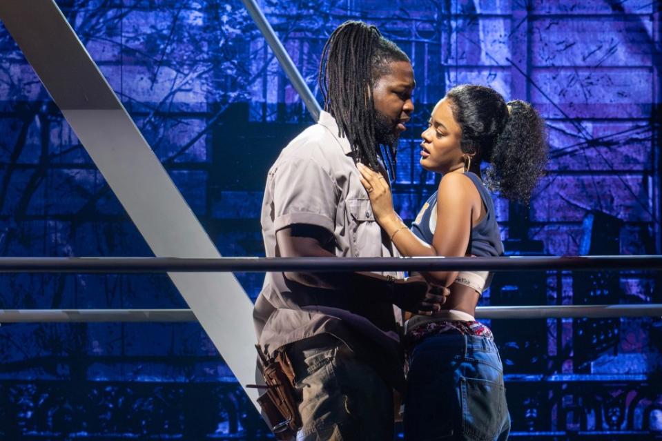 Chris Lee and Maleah Joi Moon star in Alicia Keys’ musical “Hell’s Kitchen.” Joan Marcus