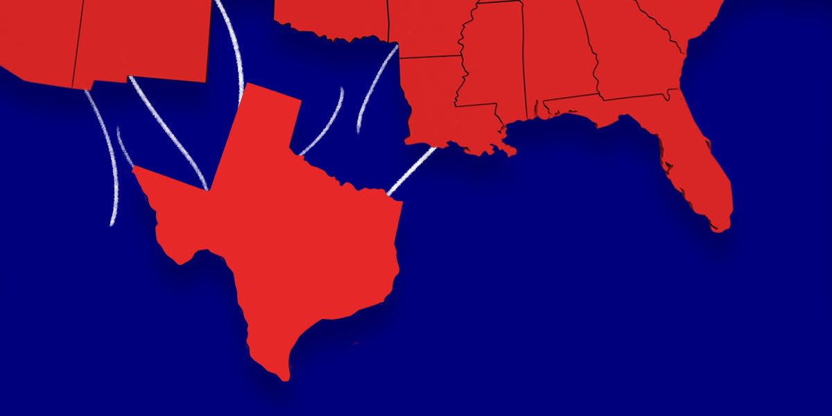 Texas breaking away from the rest of the USA