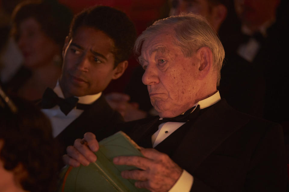 Alfred Enoch and Ian McKellen in ‘The Critic’