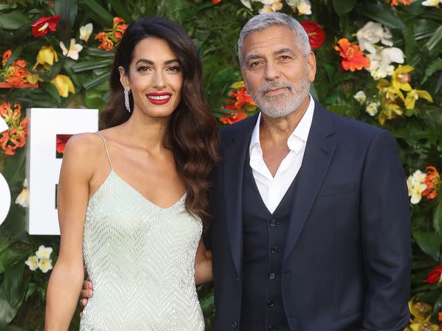 <p>Mike Marsland/WireImage</p> George Clooney and Amal Clooney on Sept. 7, 2022