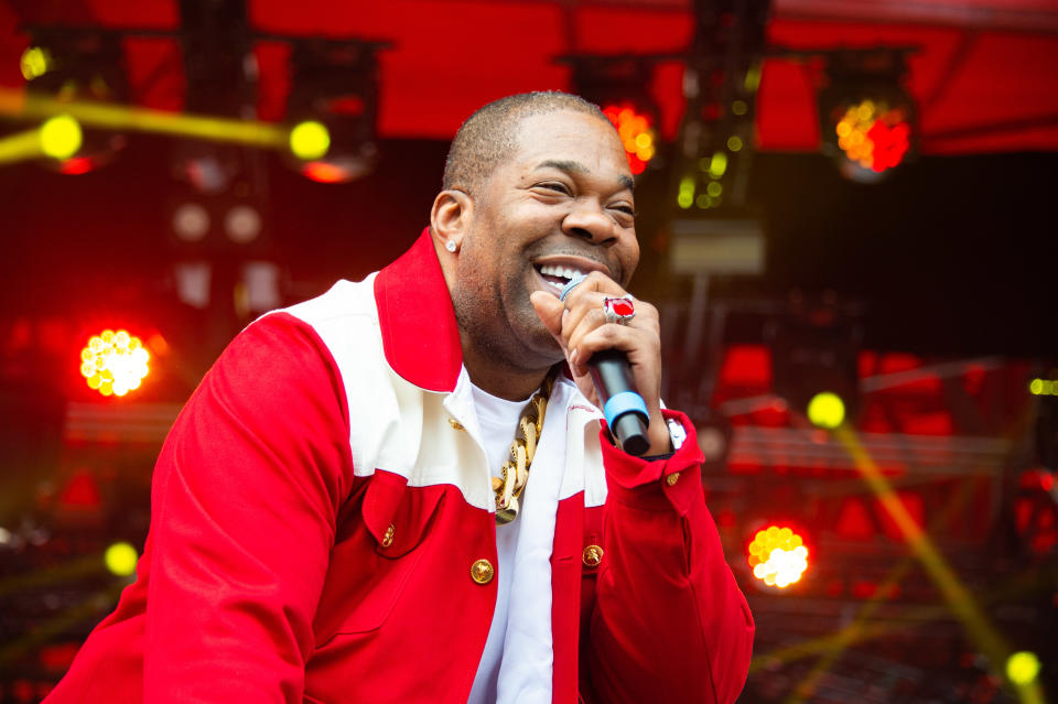 ROSKILDE, DENMARK - JUNE 29: Busta Rhymes performs on stage at Roskilde Festival 2023 on June 29, 2023 in Roskilde, Denmark. (Photo by Joseph Okpako/WireImage)