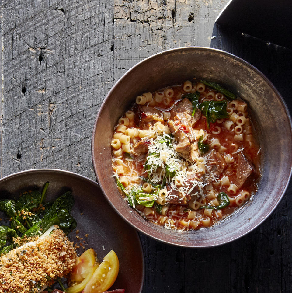 Slow-Cooker Pork Ditalini Stew