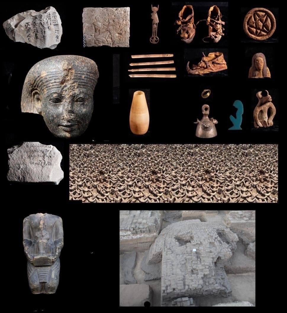 The American archaeological mission at the University of New York working near the King Ramses II Temple of Abydos unearthed more than 2,000 decomposed ram heads dating back to the Balthlemian era, as well as a huge building from the Sixth Dynasty era.