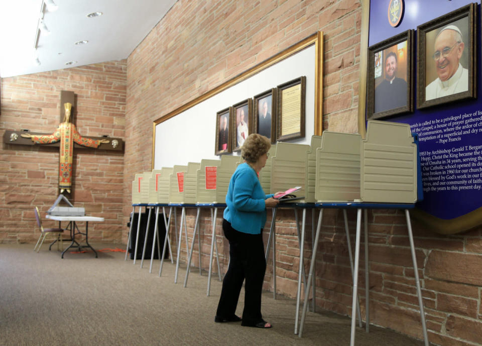 A voter in Nebraska