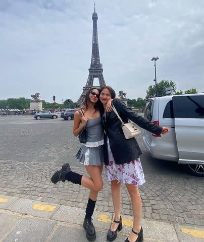 Olivia Rodrigo/Instagram Olivia Rodrigo and Iris Apatow in Paris