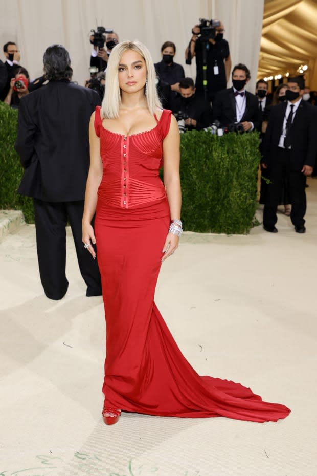 Addison Rae at the 2021 Met Gala.<p>Photo: Mike Coppola/Getty Image</p>