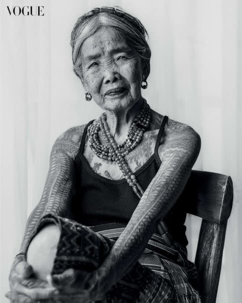 PHOTO: Apo Whan-Od has become Vogue's oldest cover star at 106-years-old. She is featured on Vogue Philippines April cover. (Vogue Philippines, Artu Nepomuceno)