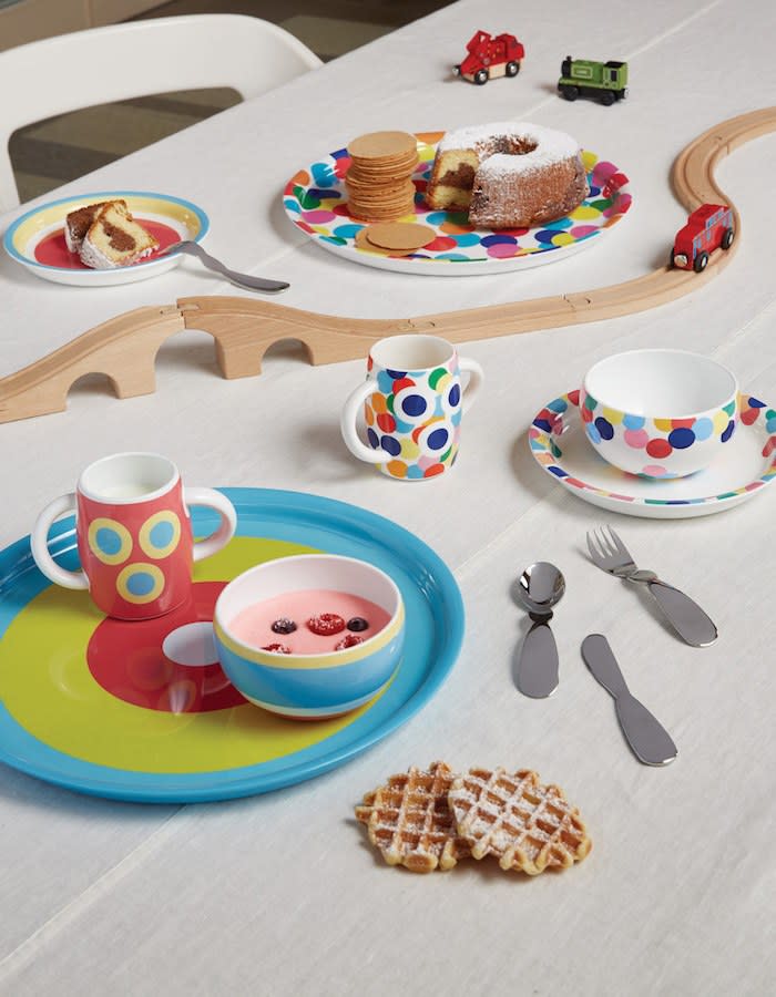 A Mendini-designed children's cutlery set for Alessi.