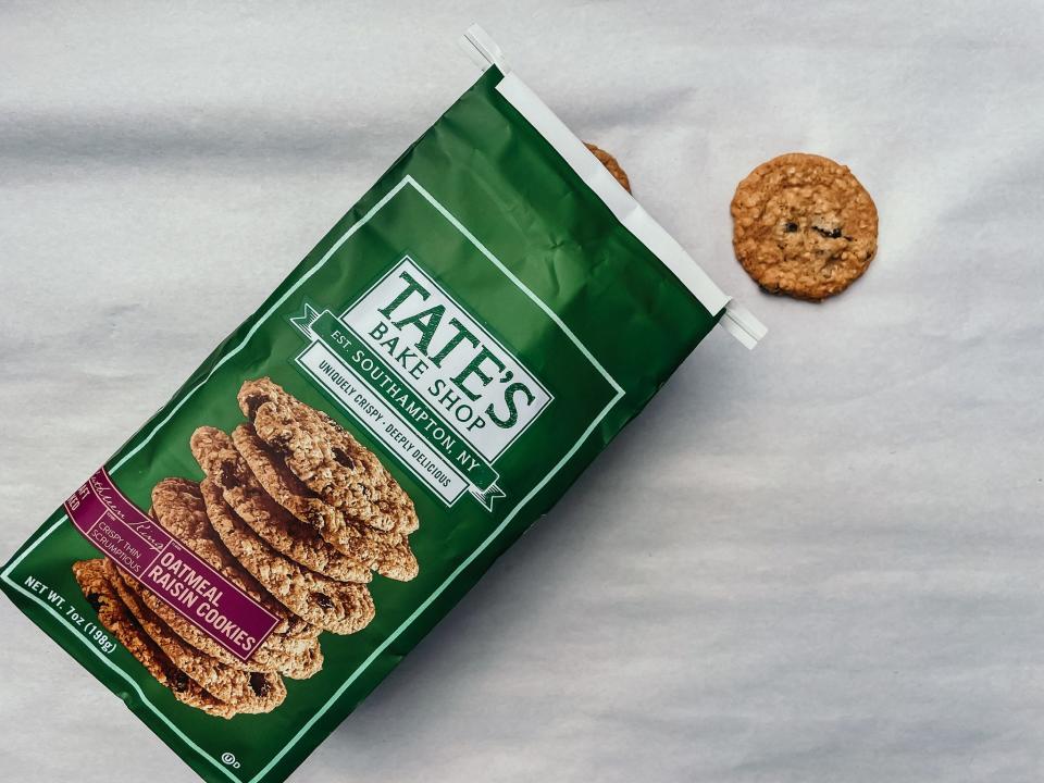 bag of tates oatmeal raisin cookies