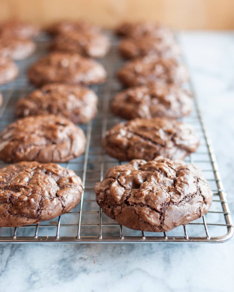 Chocolate Truffle Cookies with Cherries & Walnuts