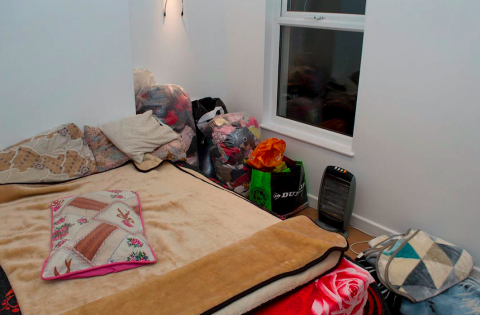 <em>The pokey one-bedroom flat was used to house up to 14 people (SWNS)</em>