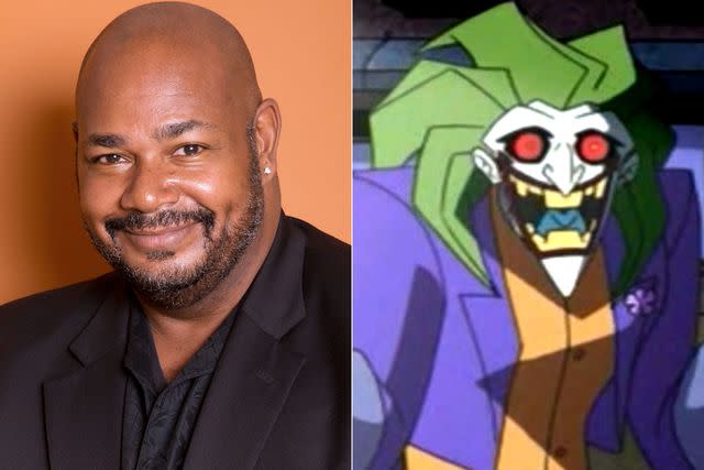 J. Countess/Getty Images; WB Kevin Michael Richardson poses for a portrait; Kevin Michael Richardson voices the Joker on 'The Batman'