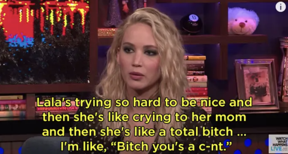 Jennifer Lawrence on "Watch What Happens Live"