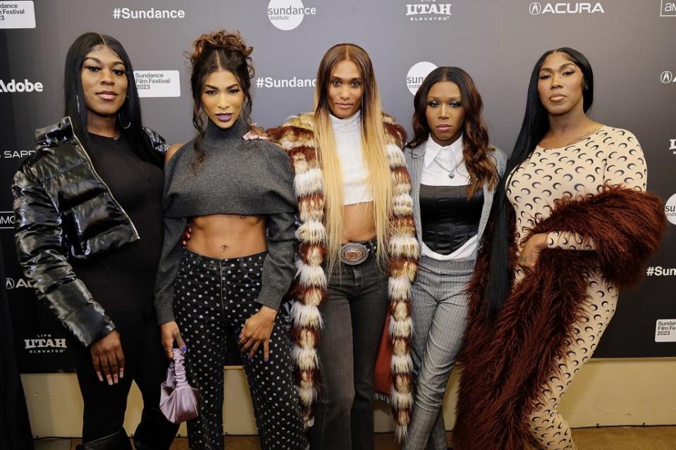 PARK CITY, UTAH - JANUARY 21: (L-R) Liyah Mitchell, Dominique Silver, D. Smith, Daniella Carter, and Koko Da Doll attend the 2023 Sundance Film Festival "KOKOMO CITY" Premiere at Egyptian Theatre on January 21, 2023 in Park City, Utah. (Photo by Neilson Barnard/Getty Images)