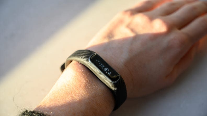 This inexpensive fitness tracker is super slim.