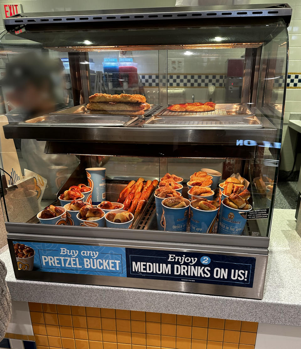 The counter at my local Auntie Anne's. (Courtesy Joseph Lamour)