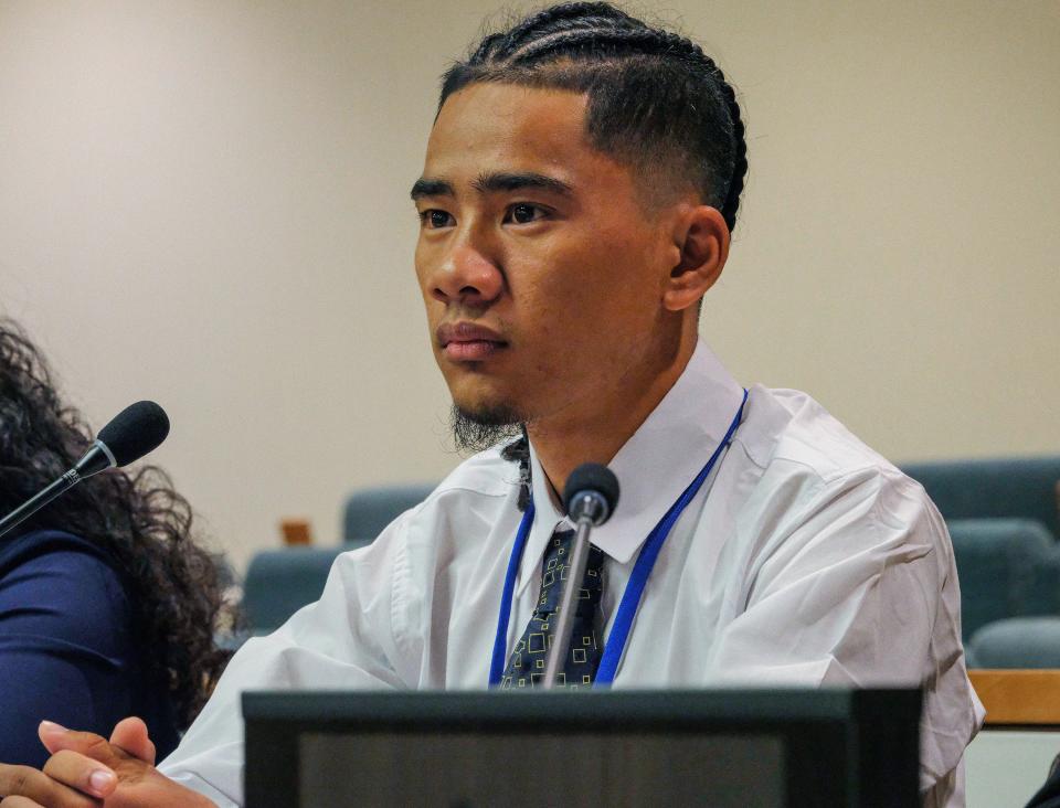 Edward Shadwig, Micronesian Red Cross Society, Youth Climate Summit, the United Nations, September 21, 2019.