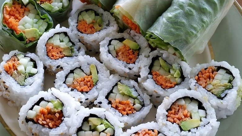 vegetable sushi roll