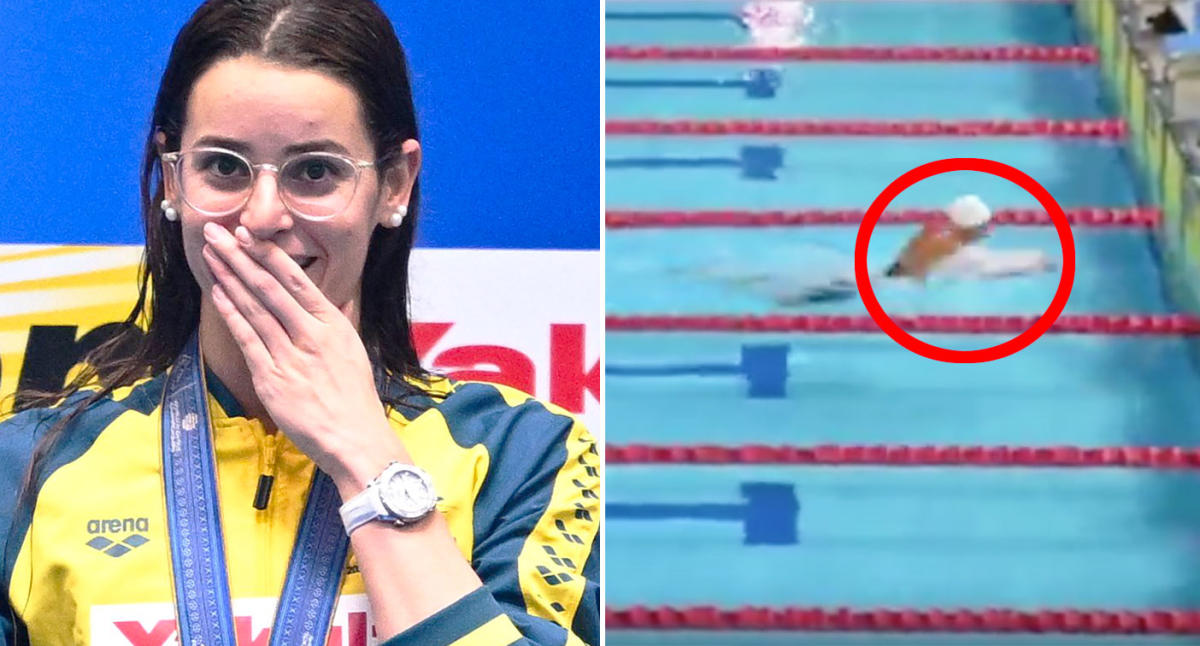 Kaylee McKeown stuns in never-before seen slice of Australian swimming history