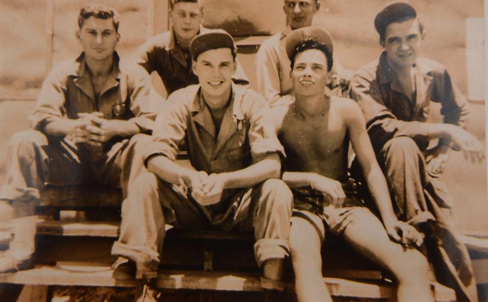 Suntree resident Don Mathews (bottom, right) smiles in a photo early in his military career.