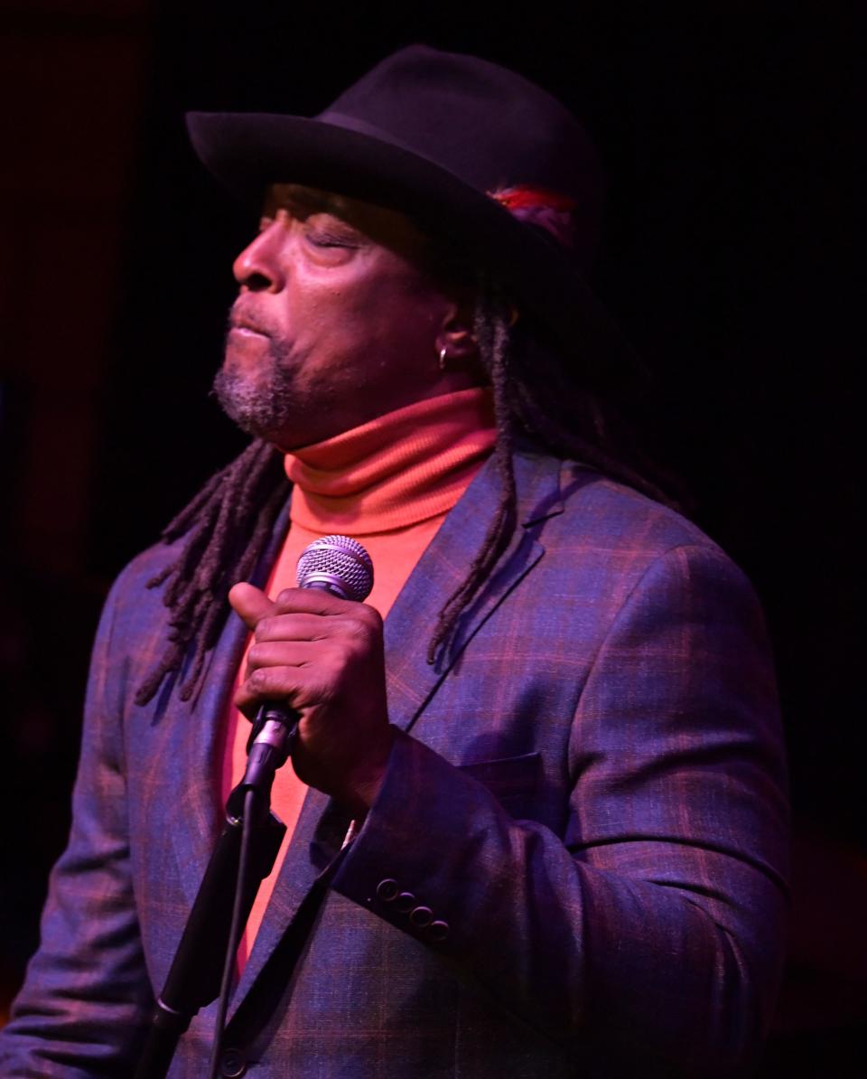 Bernard Fowler performs at the Jazz Foundation benefit at Vibrato - Credit: Lester Cohen