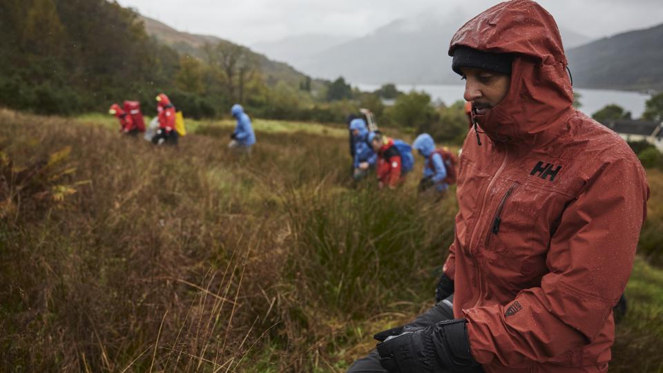 Mountain rescue exercise with Helly Hansen