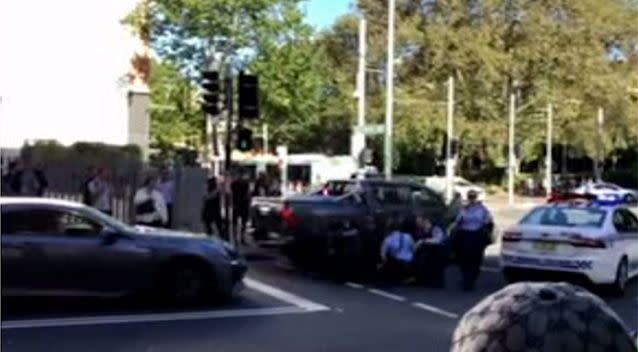 The alleged attempted carjacking occurred in front of dozens of witnesses. Photo: Supplied