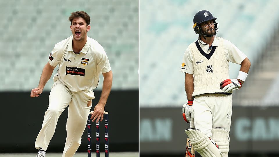 Hogg reckons Maxwell (R) was unlucky to be overlooked for Marsh (L). Pic: Getty